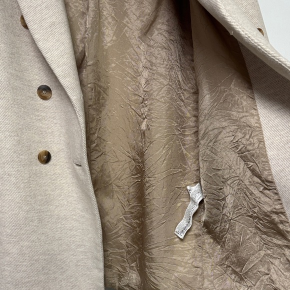 Zara Women's Beige Double-Breasted Pea Coat - Picture 5 of 8